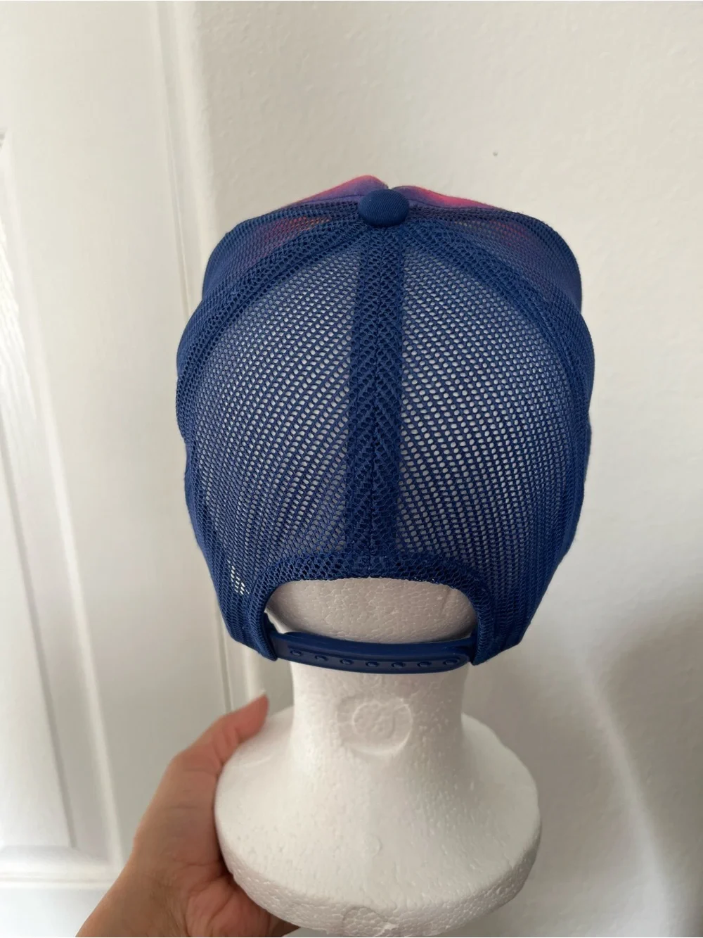 Custom Airbrushed Unicorn Trucker Hat “Julie” | Blue Snapback | One Size